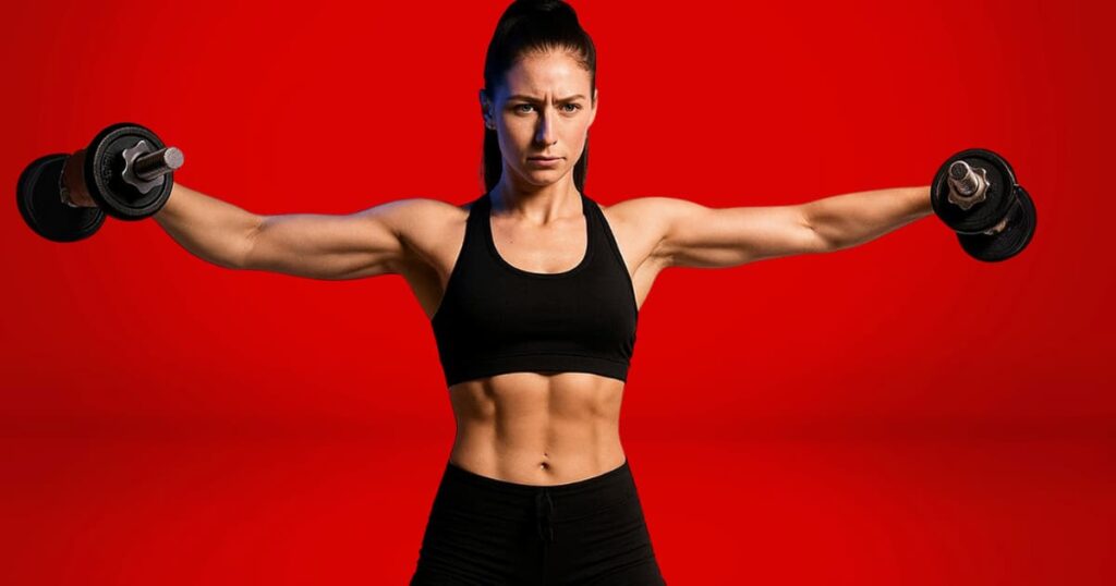 Step-by-step guide demonstrating effective shoulder workouts for beginners, showing proper form for exercises like dumbbell presses and lateral raises to build strength safely. Ideal for new lifters learning foundational shoulder movements.