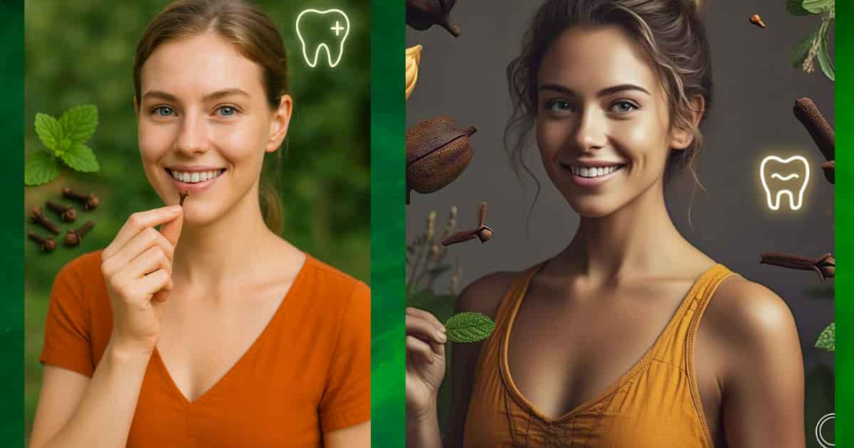 Powerful garlic and clove remedy for gum health and fresh breath - natural antibacterial dental care solution