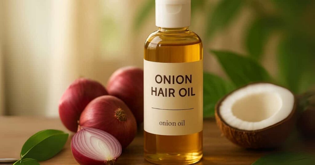 Onion hair oil benefits for stronger and healthier hair naturally