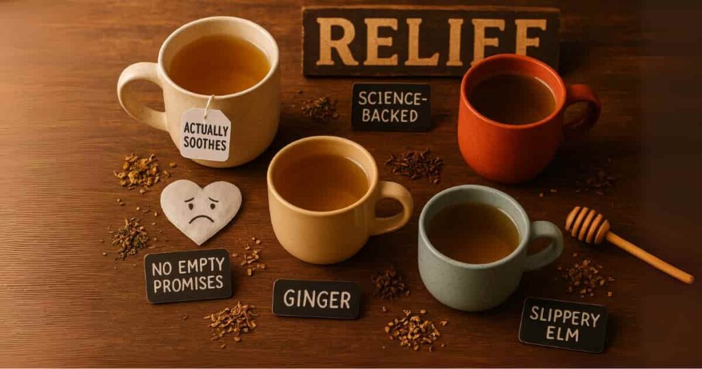 Herbal Teas for Acid Reflux That Actually Work – Chamomile, Ginger, and Licorice Root vs. Useless Apologies