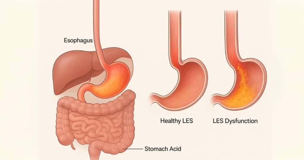 What Is Acid Reflux and Why Does It Happen? – Diagram of Stomach Acid Reflux and Weak Esophageal Sphincter