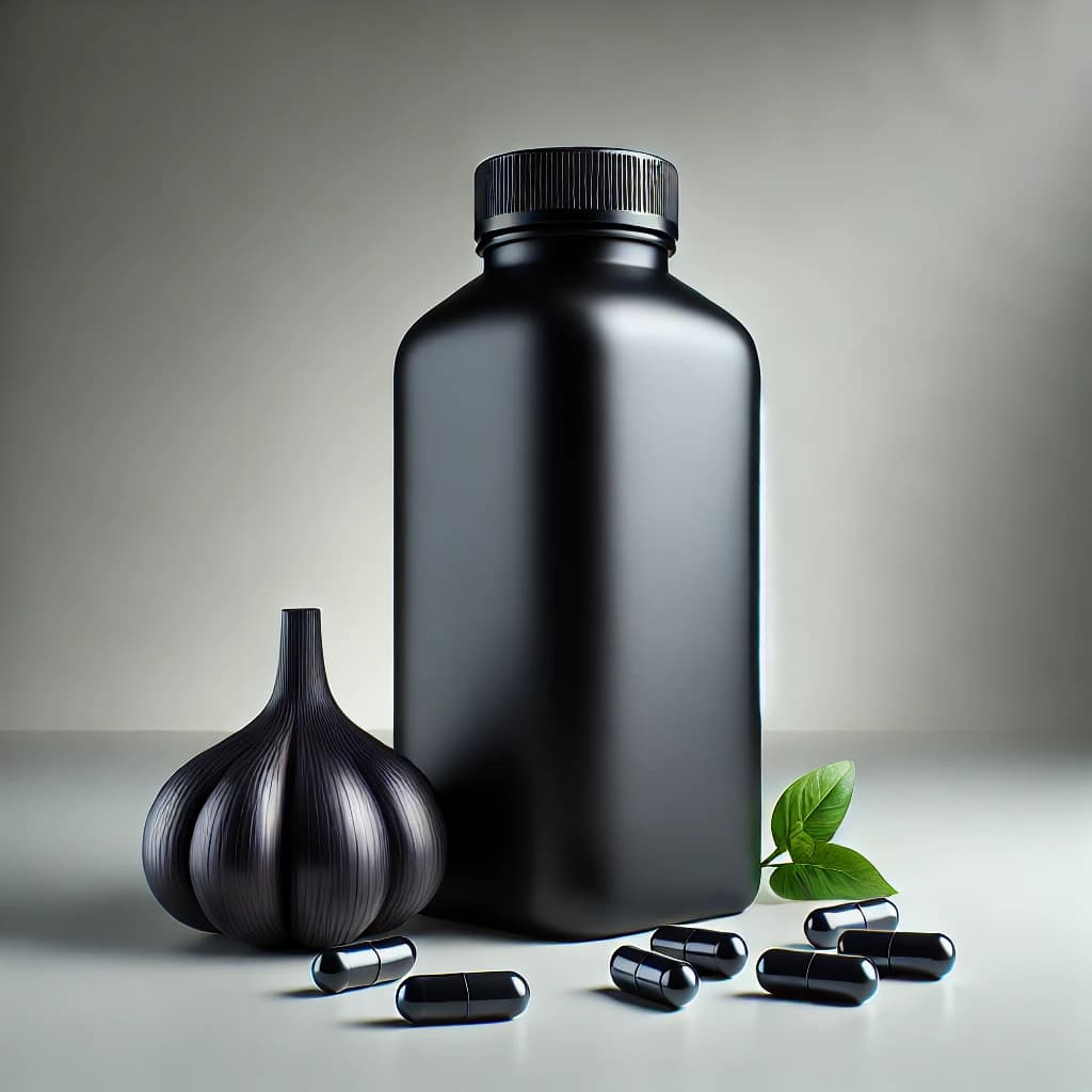 100% Natural & Organic Black Garlic Capsules