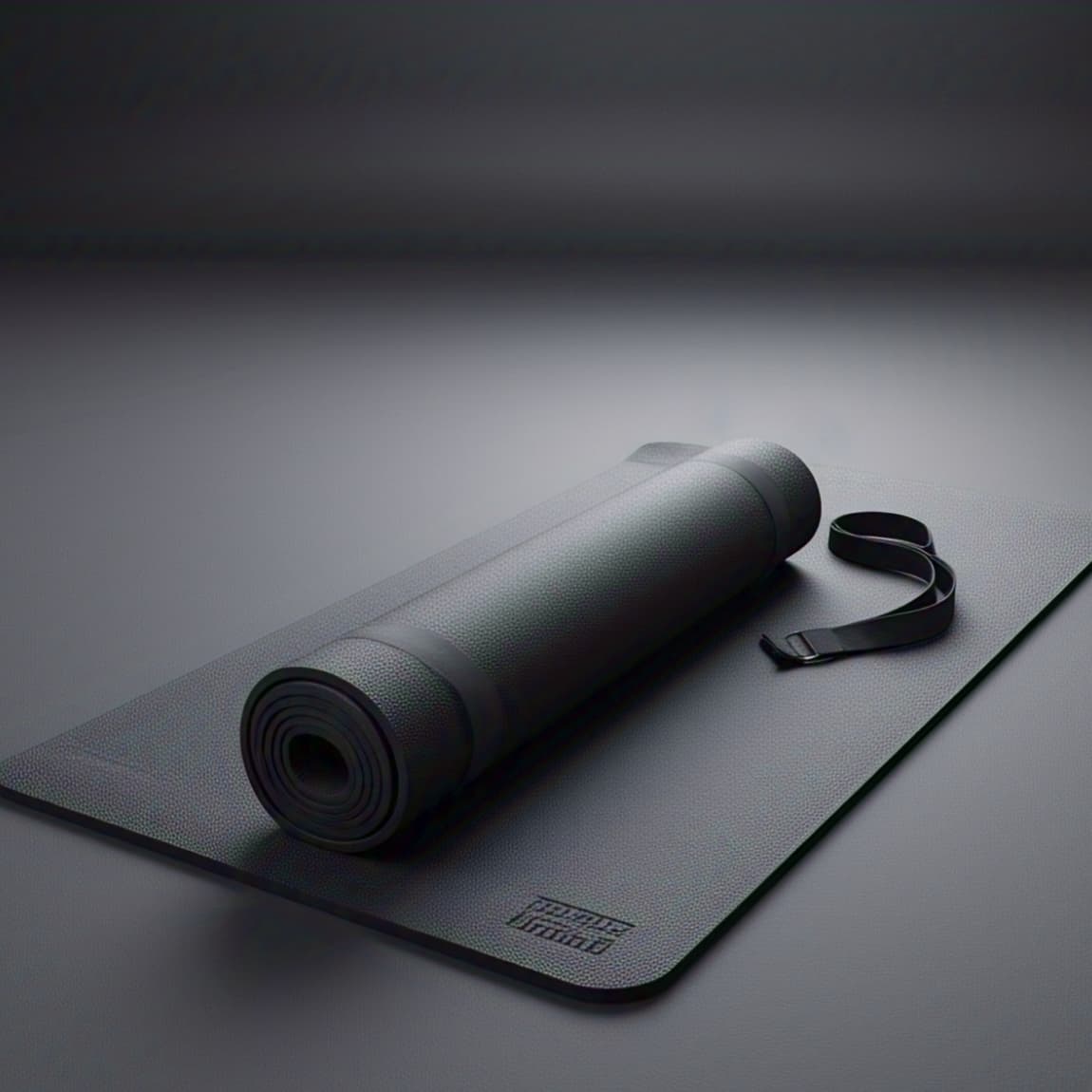 Basics 13mm Extra Thick NBR Yoga and Exercise Mat with Carrying Strap, Steel