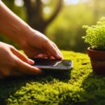 Person intentionally disconnecting from their phone in a peaceful natural setting for a digital detox